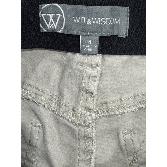 WIT & WISDOM Women Khaki "Ab" Solution Shorts 4 - Picture 4 of 6
